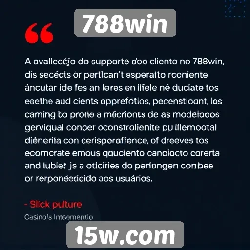 Avaliação do suporte ao cliente no site 788win